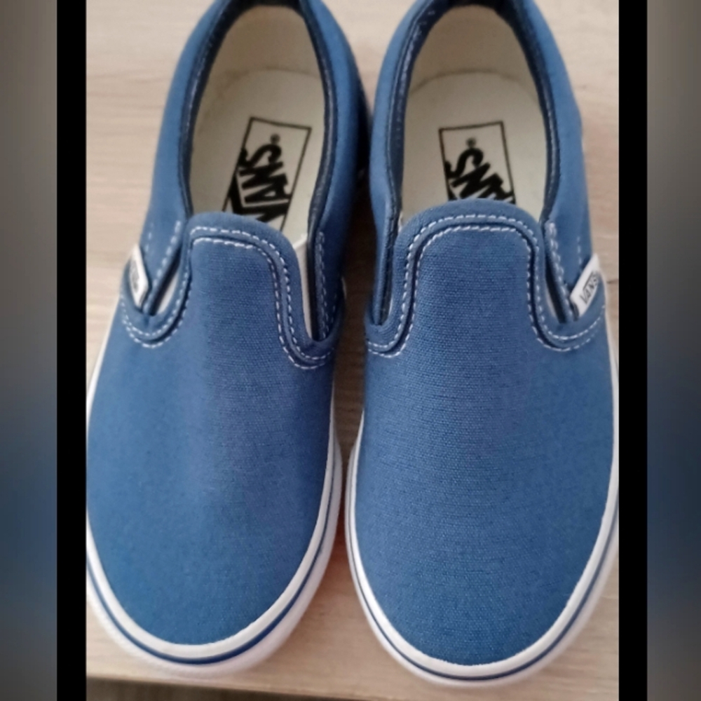 VANS Classic Slip-On Navy Kids Shoes